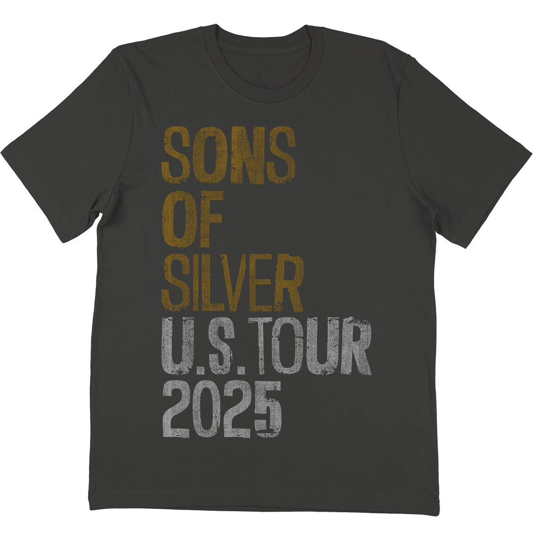 "US Tour 2025" T-Shirt In Vintage Black