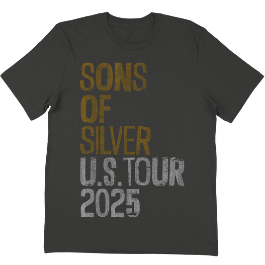 "US Tour 2025" T-Shirt In Vintage Black