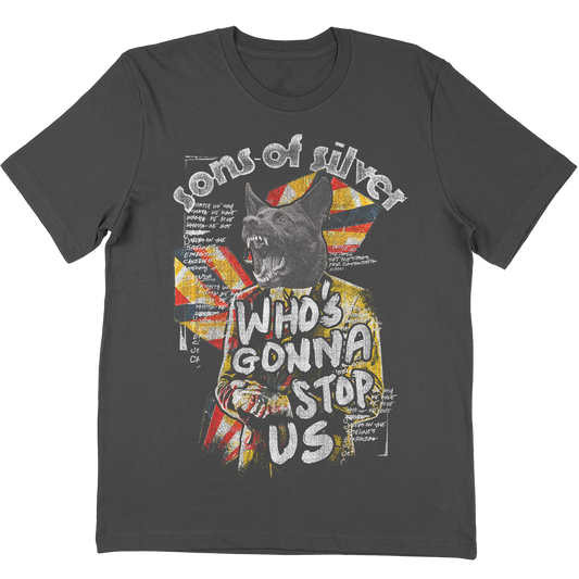 "Who's Gonna Stop Us" T-Shirt In Charcoal Grey